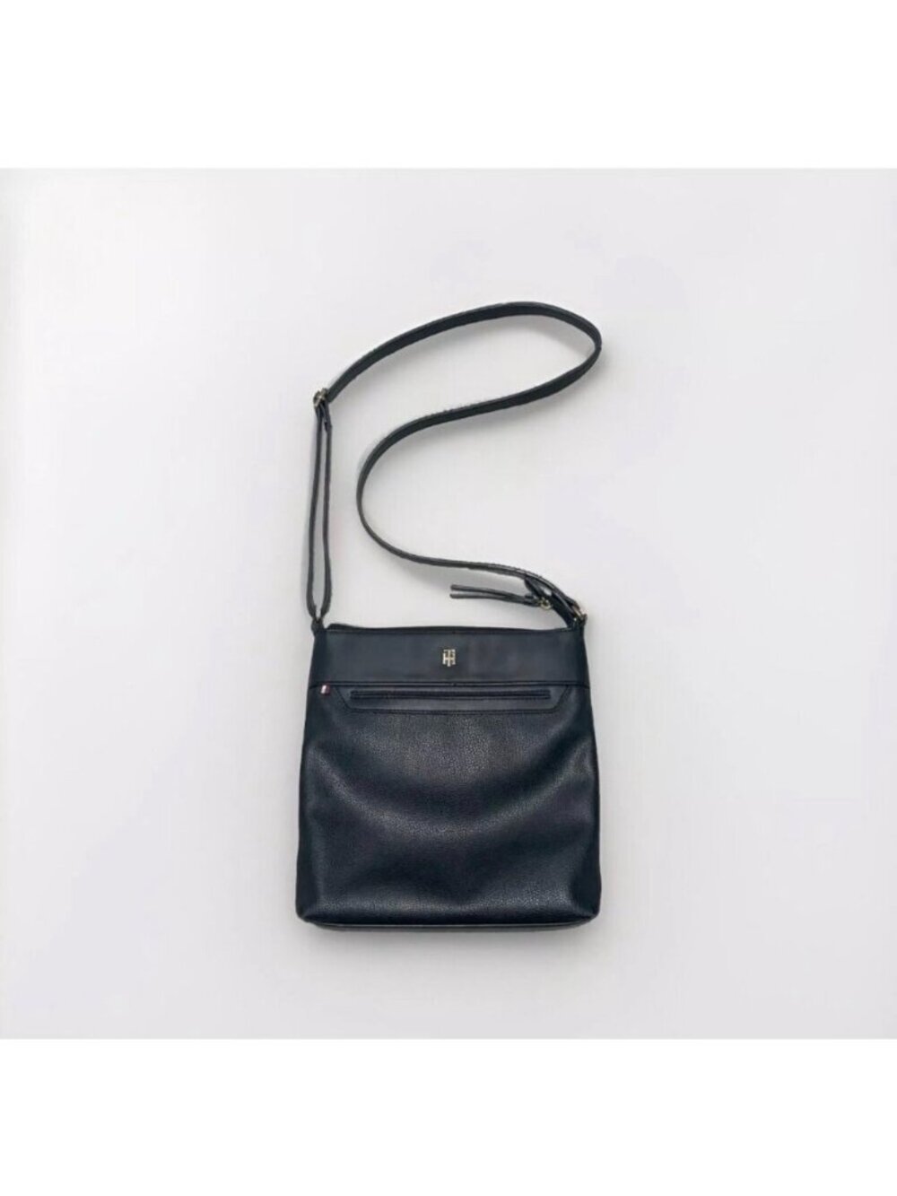 Tommy Hilfiger Black Crossbody Bag With Adjustable Strap gold logo - Picture 14 of 16